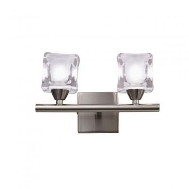 Applique Murale Cuadrax 2x5W G9 LED Nickel Fumé MANTRA 0004030