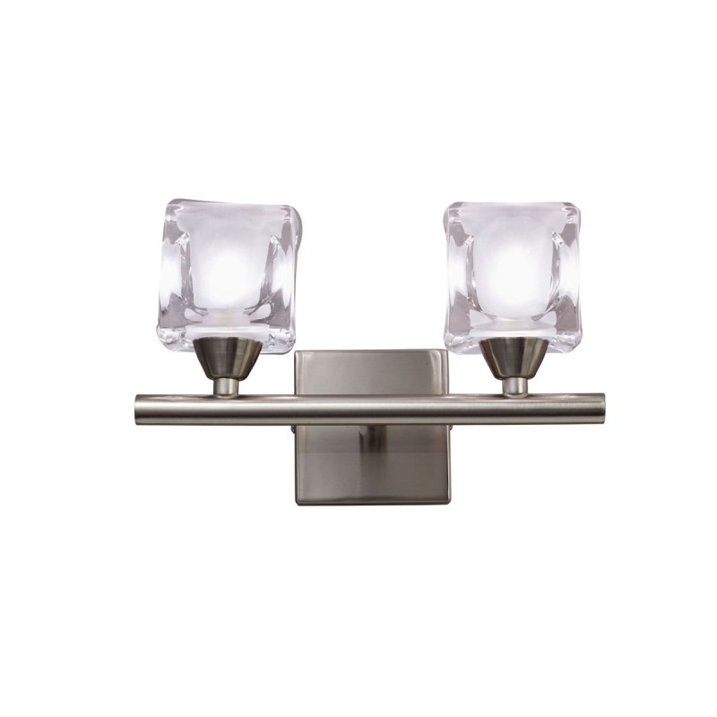 Applique Murale Cuadrax 2x5W G9 LED Nickel Fumé MANTRA 0004030