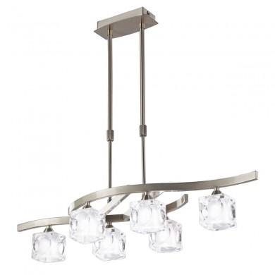 Suspension Cuadrax 6x5W G9 LED Nickel Fumé MANTRA 0004045