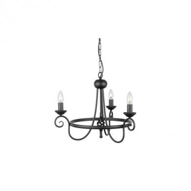 Lustre Harlech 3x60W Noir ELSTEAD LIGHTING hr3ablk