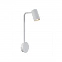 Applique Murale Sal 1x10W GU10 LED Blanc Fumé On-Off