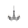 Lustre Harlech 5x60W Noir ELSTEAD LIGHTING hr5blk