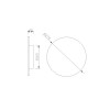Applique Murale Bora Bora 1x16W Noir Blanc MANTRA C0124