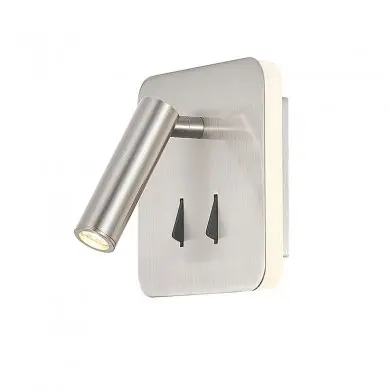 Applique Murale Cayman 1x3+6W Nickel Blanc MANTRA 7824