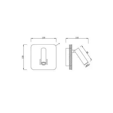 Applique Murale Cayman 1x3+6W Laiton Blanc MAN_7825 7825 Applique Murale Cayman 1x3+6W Laiton Blanc MANTRA 7825