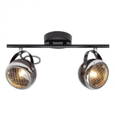 Plafonnier RIDER 2x33W G9 Noir brillant-chrome BRI_14913_06 14913/06 Plafonnier RIDER 2x33W G9 Noir brillant-chrome BRILLIANT 14913/06
