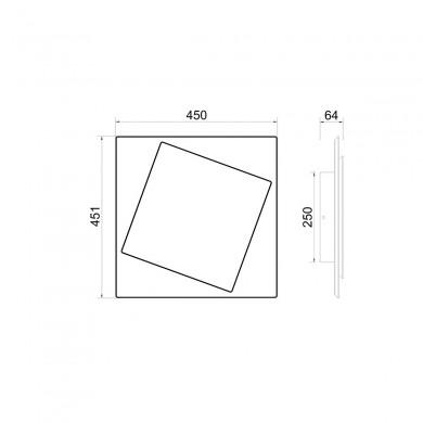 Applique Murale Dakla 1x30W Blanc MANTRA 6429