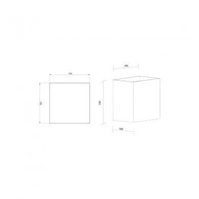 Applique Extérieur Davos XL 1x20W Gris foncé MANTRA 7651