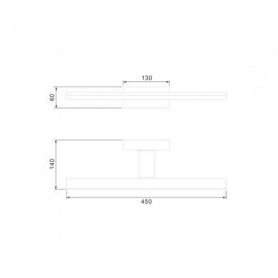 Applique Murale Morne 1x12W Chromé MANTRA 6760