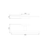 Applique Murale Morne 1x12W Noir MANTRA 7482