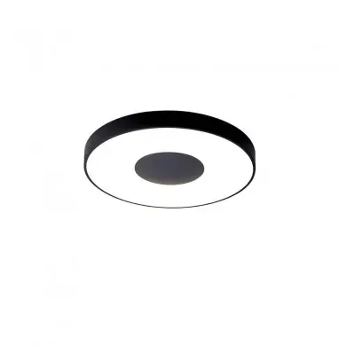 Plafonnier Coin Round 1x80W Noir MAN_7564 7564 Plafonnier Coin Round 1x80W Noir MANTRA 7564