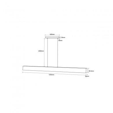 Suspension Hanok 1x38W Blanc 2850LM MANTRA 7542