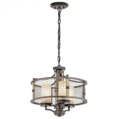 Lustre Ahrendale 3x100W Argent foncé ELSTEAD LIGHTING klahrendale3