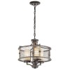 Lustre Ahrendale 3x100W Argent foncé ELSTEAD LIGHTING klahrendale3