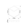 Plafonnier Kubick 1x33,5W Blanc Dimmable MANTRA 7595