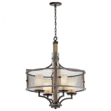 Lustre Ahrendale 4x100W Argent foncé ELSTEAD LIGHTING klahrendale4