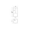 Plafonnier Desigual 1x20W E27 LED Noir Blanc H42,5 MANTRA 7606