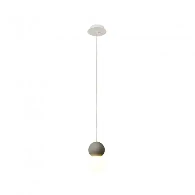 Suspension Galaxia 1x20W E27 LED Ciment Gris Noir Rond MANTRA 7624