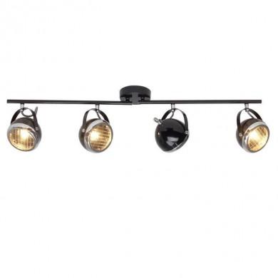 Plafonnier RIDER 4x33W G9 Noir brillant-chrome BRI_14932_06 14932/06 Plafonnier RIDER 4x33W G9 Noir brillant-chrome BRILLIANT 14932/06