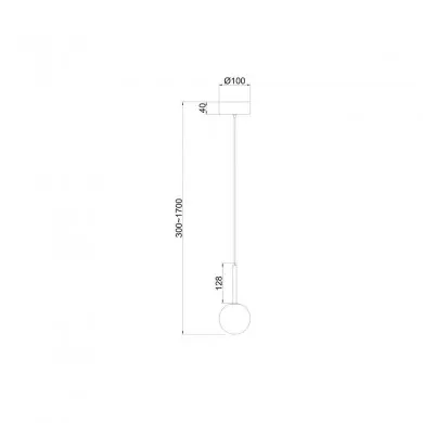 Suspension Cellar 1x5W G4 LED Noir Blanc MANTRA 7634