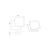 Plafonnier Boutique 1x42,5W Blanc Dimmable MANTRA 7661