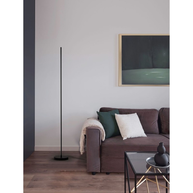 Lampadaire Tube Colby 18W LED Noir NOVA LUCE 9081830