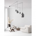 Suspension Cinzia 4x12W ?27 Noir