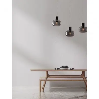 Suspension Cinzia 3x12W ?27 Noir 9236520 NOVA LUCE 9236520