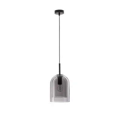 Suspension Velor 1x12W ?27 Noir Fumé 9236700 NOVA LUCE 9236700