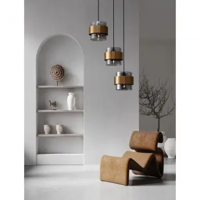 Suspension Sianna 3x12W ?27 Or H170 NOVA LUCE 9236372