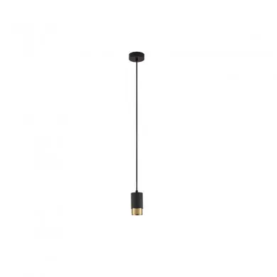 Suspension Pogno 1x10W CU10 Noir Or H10,8-150 NOVA LUCE 9911526
