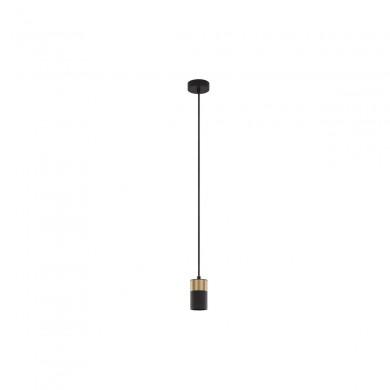 Suspension Pogno 1x10W GU10 Noir Or H9,5-150 NOVA LUCE 9911524