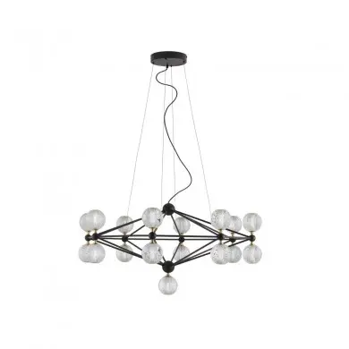 Suspension Belinda 71,4W LED Noir NOVA LUCE 9695500