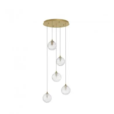 Suspension Coen 5x5W G9 Laiton Or NOVA LUCE 9006044