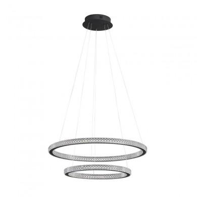 Suspension Ginevra 54W LED Noir NOVA LUCE 9748159