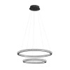 Suspension Ginevra 54W LED Noir NOVA LUCE 9748159