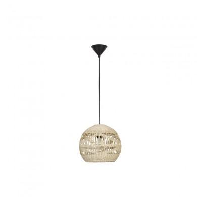 Suspension Marlo 1x12W E27 Rotin Naturel H26-195 NOVA LUCE 9586503