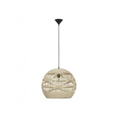 Suspension Marlo 1x12W E27 Rotin Naturel H41,5-205 NOVA LUCE 9586502