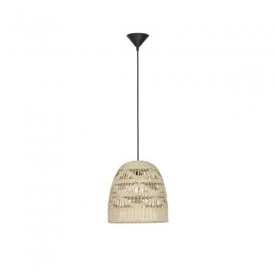 Suspension Rotin naturel Marlo 1x12W E27 H46-200 NOVA LUCE 9586505