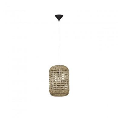 Suspension Griffin 1x12W E27 Naturel H42,5-185 NOVA LUCE 9586507