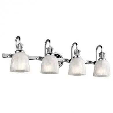 Applique Murale Cora Chrome 4x3,5W G9 ELS_klcora4bath KL-CORA4 BATH Applique Murale Cora Chrome 4x3,5W G9 KICHLER KL-CORA4 BATH