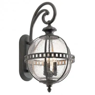 Applique Murale Exterieur Halleron Anthracite 3x60W E14 KICHLER KL-HALLERON-2M