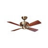 Ventilateur de Plafond Bayport 107cm Laiton Baie de rose Chêne HUNTER 24174