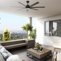 Ventilateur Plafond Atlanta LED 142cm Noir