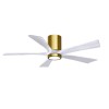 Ventilateur de Plafond avec lumière Irene 132cm Laiton Blanc ATLAS FAN IR5HLK-BRBR-MWH-52