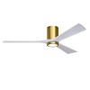 Ventilateur Plafonnier avec lampe Irene-3HLK 152cm Laiton Blanc ATLAS FAN IR3HLK-BRBR-MWH-60