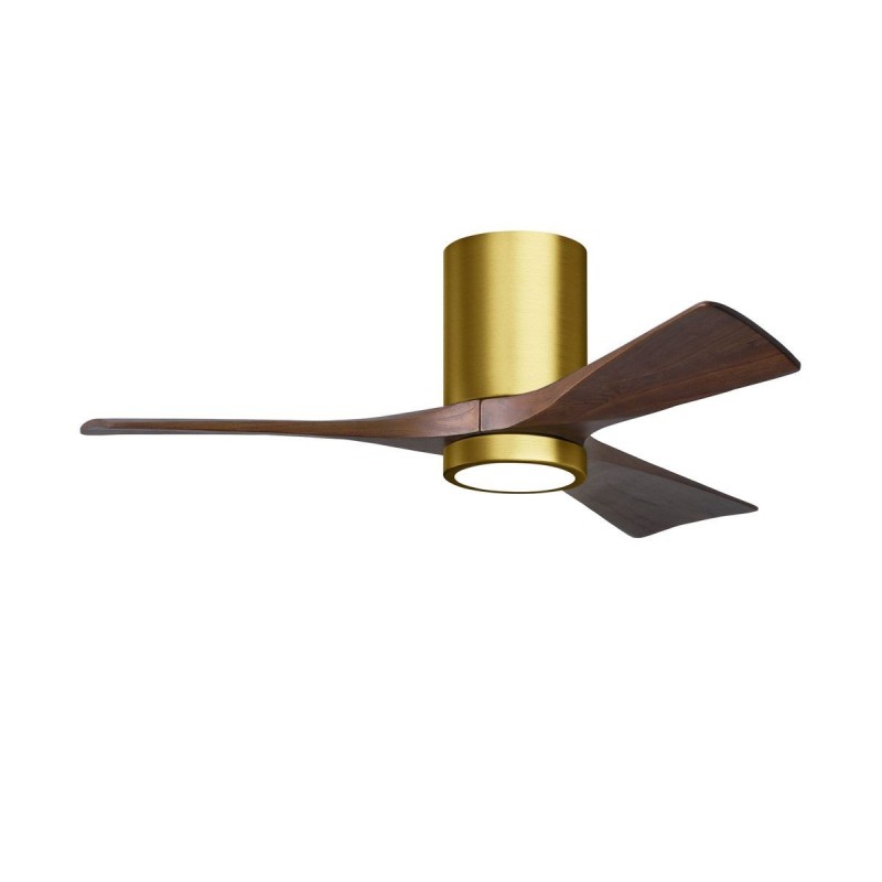 Ventilateur de plafond Irene-3HLK 106cm Laiton Noyer ATLAS FAN IR3H-BRBR-WA-42