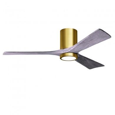 Ventilateur de plafond Irene-3HLK-3H 132cm Laiton Bois vieilli ATLAS FAN IR3H-BRBR-BW-52