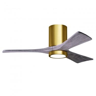 Ventilateur de plafond Irene-3HLK 106cm Laiton Bois vieilli ATLAS FAN IR3H-BRBR-BW-42