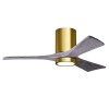 Ventilateur de plafond Irene-3HLK 106cm Laiton Bois vieilli ATLAS FAN IR3H-BRBR-BW-42